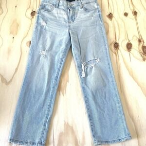 Kendall + Kylie  Women's Size 9/29 High Rise Straight Jeans Denim Distressed